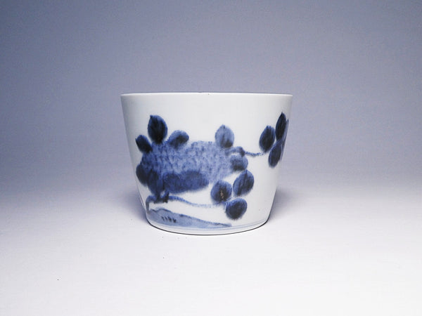 古伊万里　紫陽花の図　そば猪口　蕎麦猪口