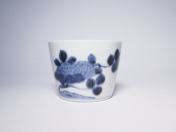 古伊万里　紫陽花の図　そば猪口　蕎麦猪口