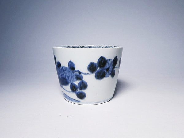 古伊万里　紫陽花の図　そば猪口　蕎麦猪口