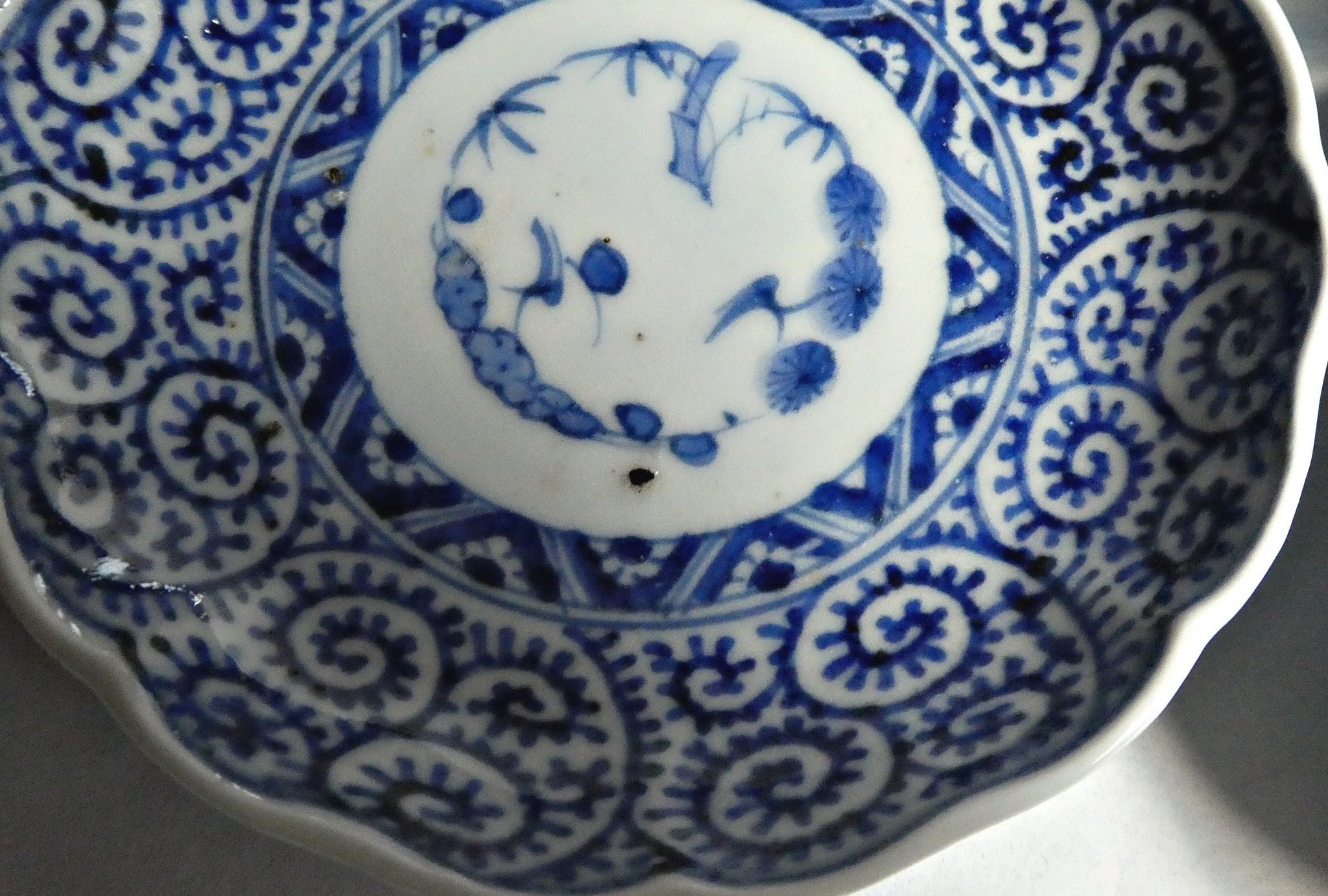 古伊万里 小皿 5枚 蛸唐草 輪花 – n3curio