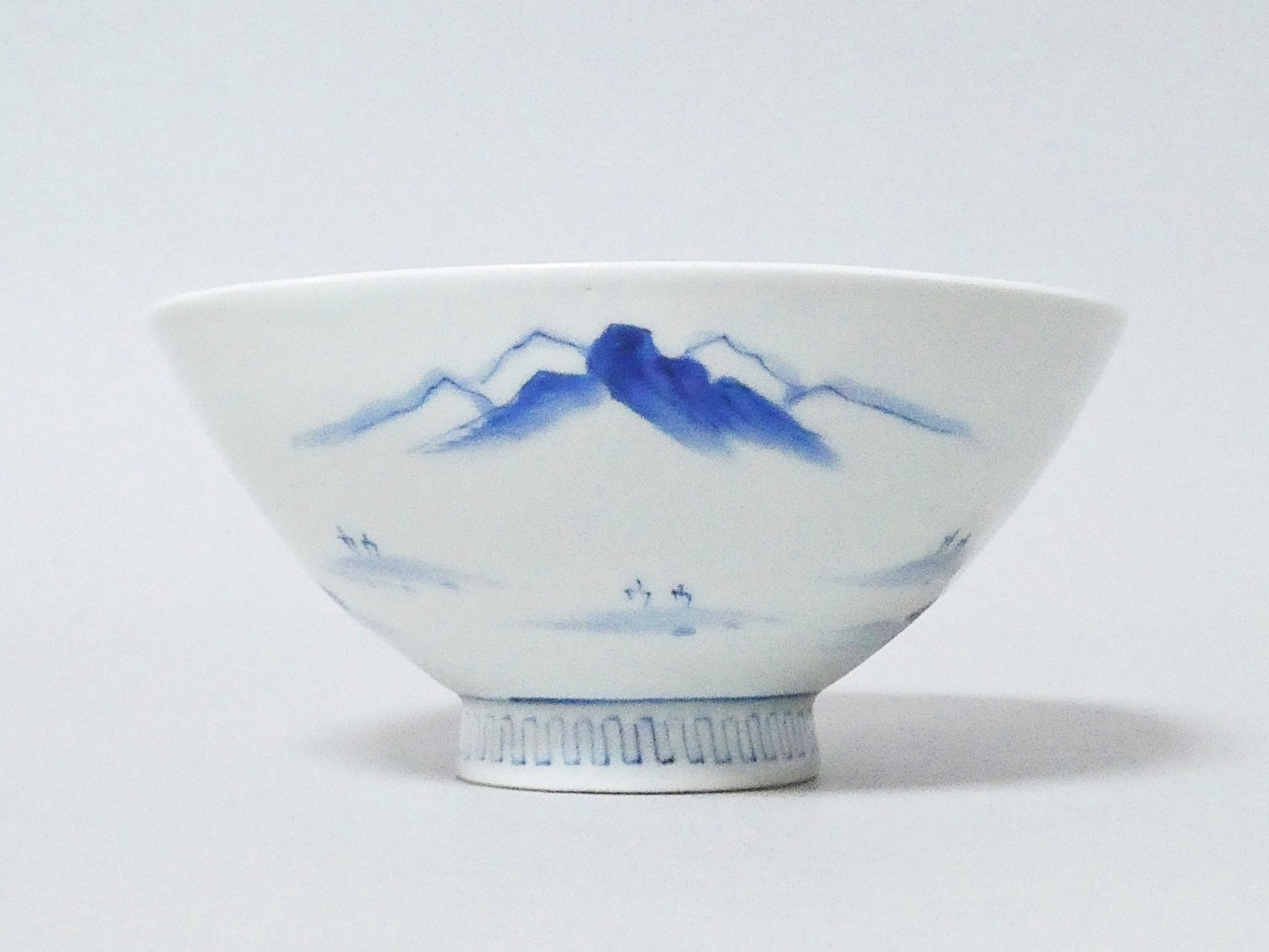 古伊万里 朝顔に蝶 窓絵 桃源郷図 うがい茶碗 小鉢 – n3curio