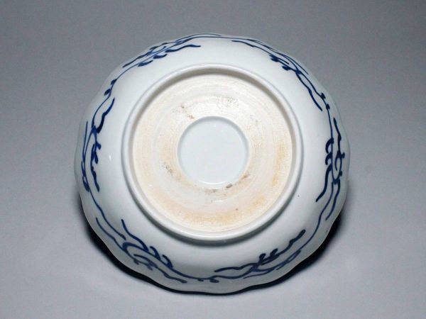 古伊万里　膾皿　10枚　富士の図　輪花　　